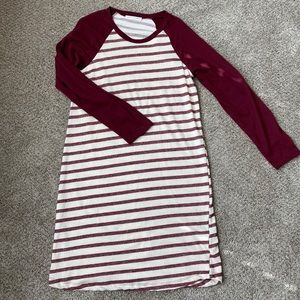 Chris and Carol baseball style knit dress